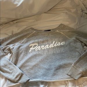 American Eagle cropped crew sweatshirt